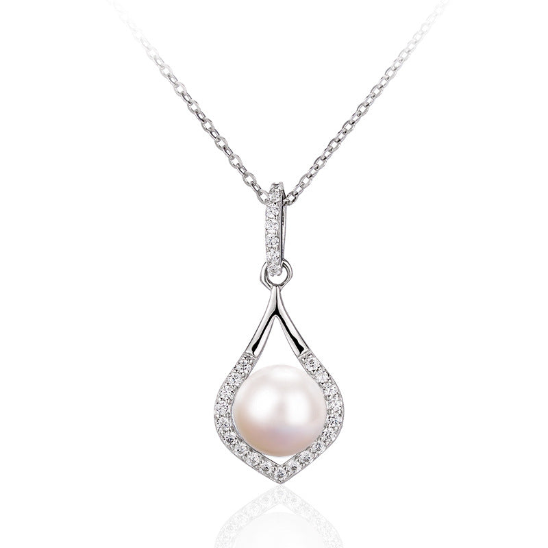 Natural Freshwater Pearl Teardrop Necklace