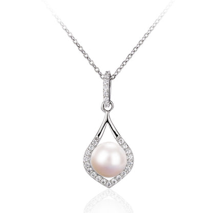 Natural Freshwater Pearl Teardrop Necklace